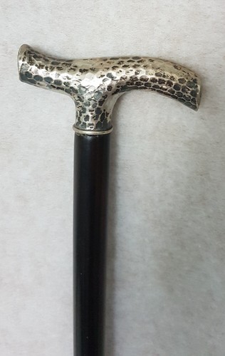 Spazierstock silber griff - ,