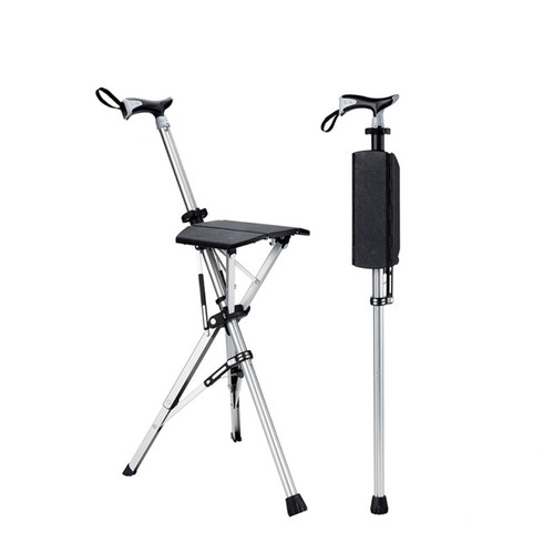 2in1 gehstock mit sitz fläche - mit,