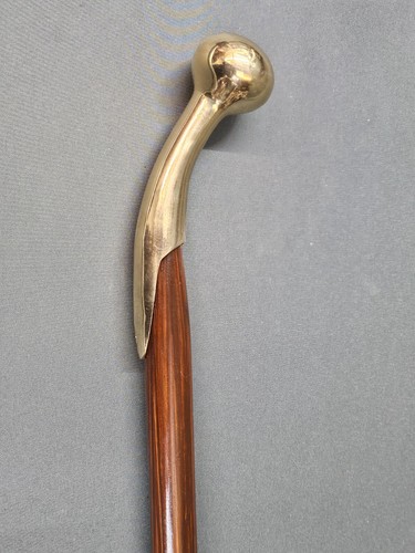 Edelholz messing gehstock - ,