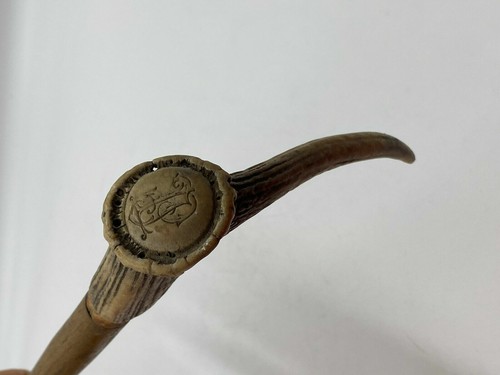 Spazierstock bein holz antik - bein,