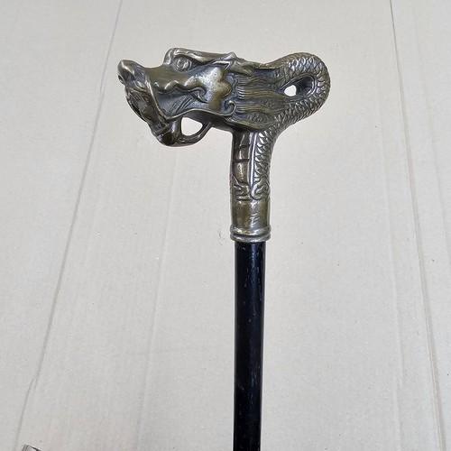 Alter bronze drache gehstock - alter,