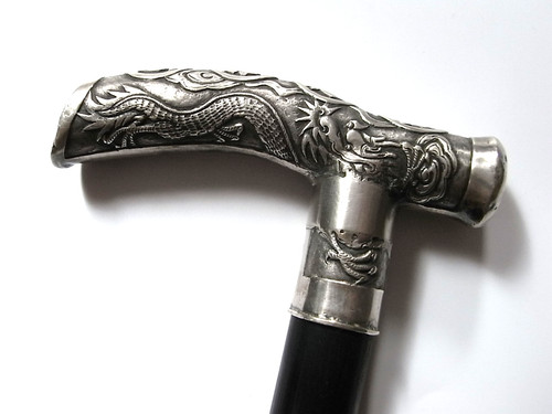 Silber gehstock chinesische - silber,